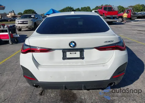 2022 BMW 430I Gran Coupe from USA, damaged, VIN WBA63AV07NFM36846